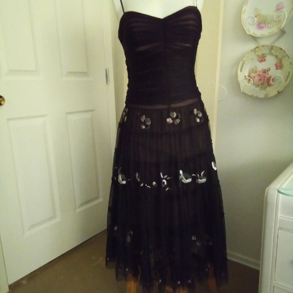 BCBG MAXAZARI Black Evening Gown